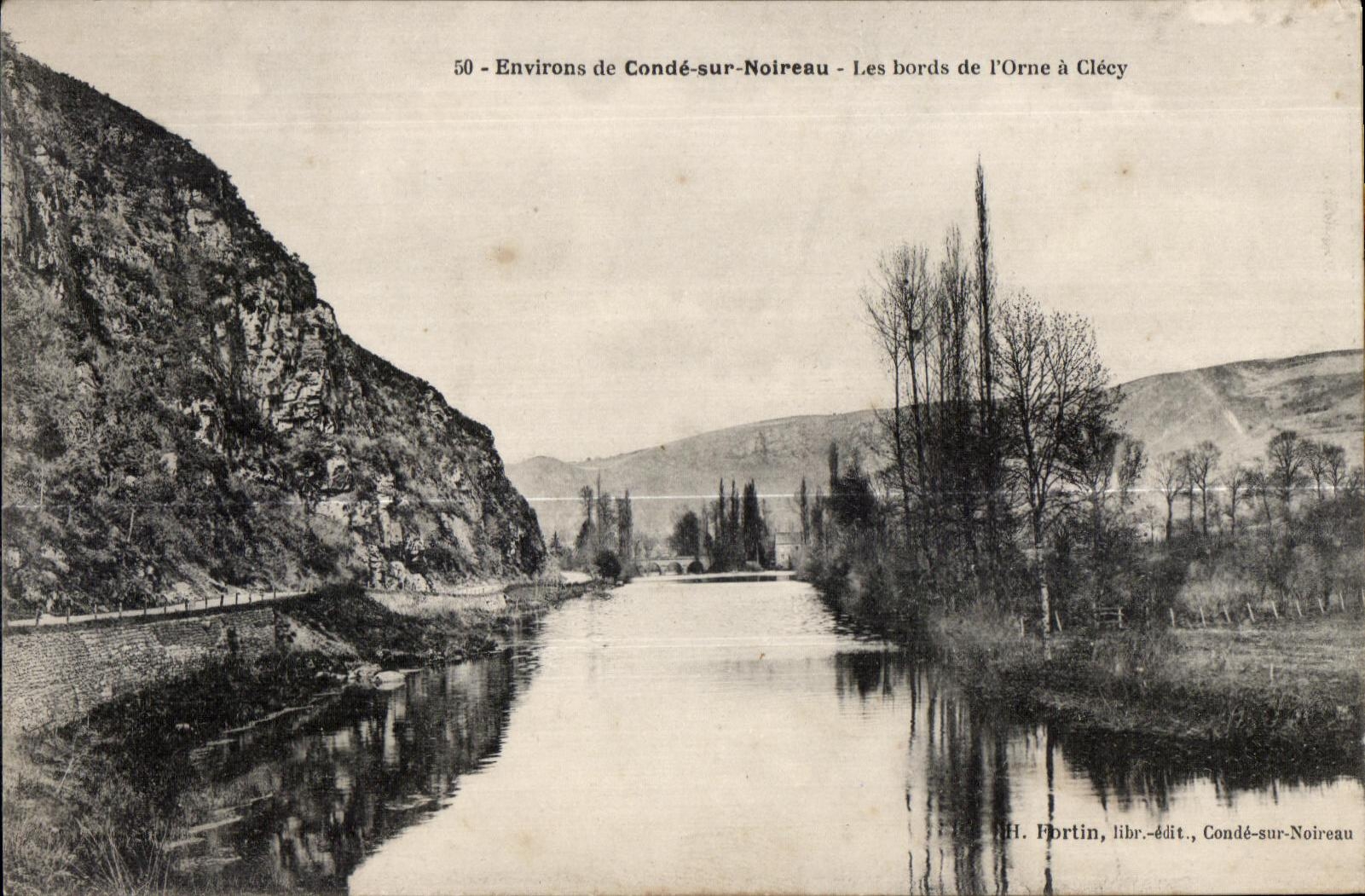CPA Environs de Conde sur Noireau l es bords de I Orne a Cleey