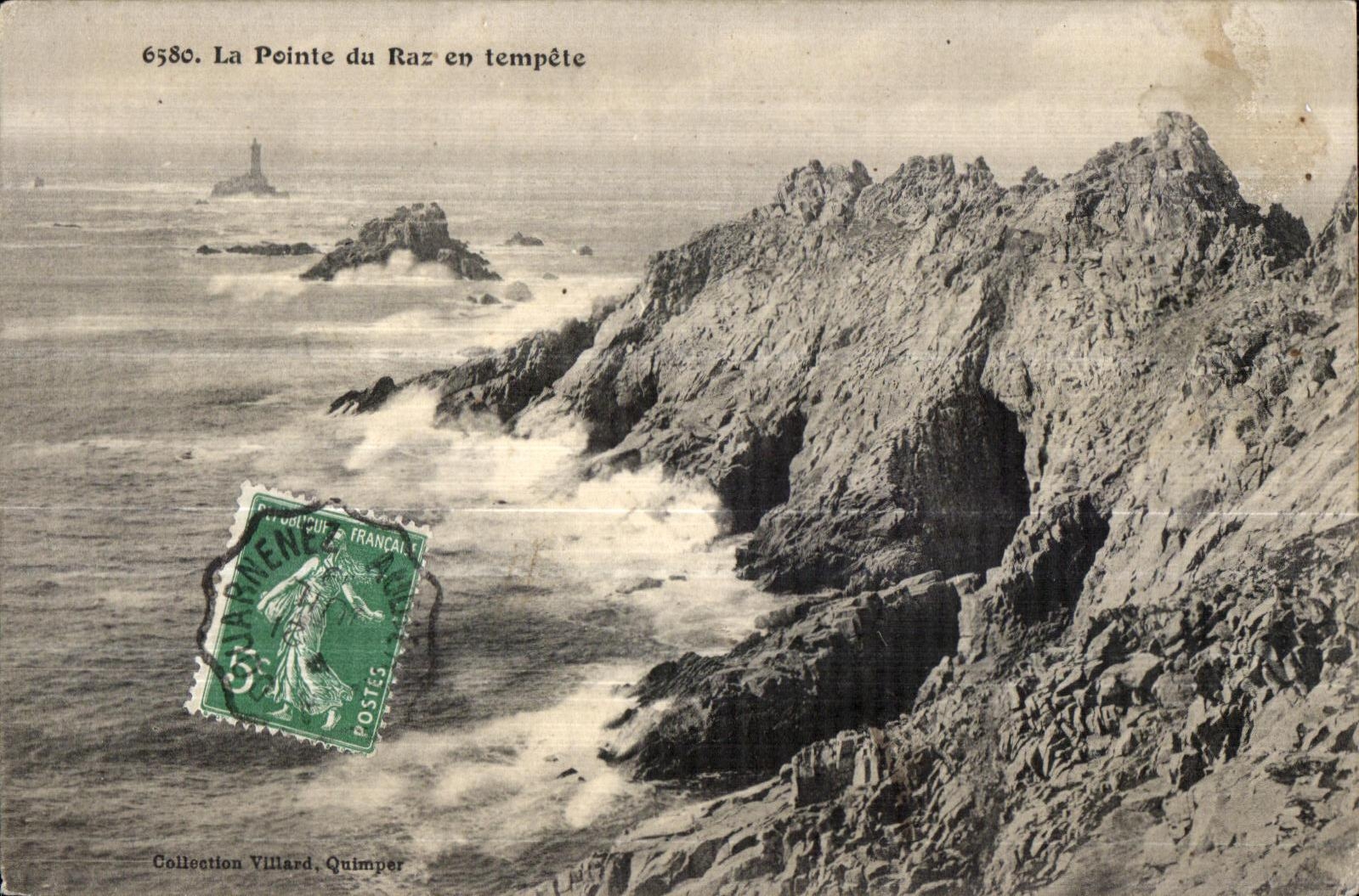 CPA La Pointe Du Raz en Tempete