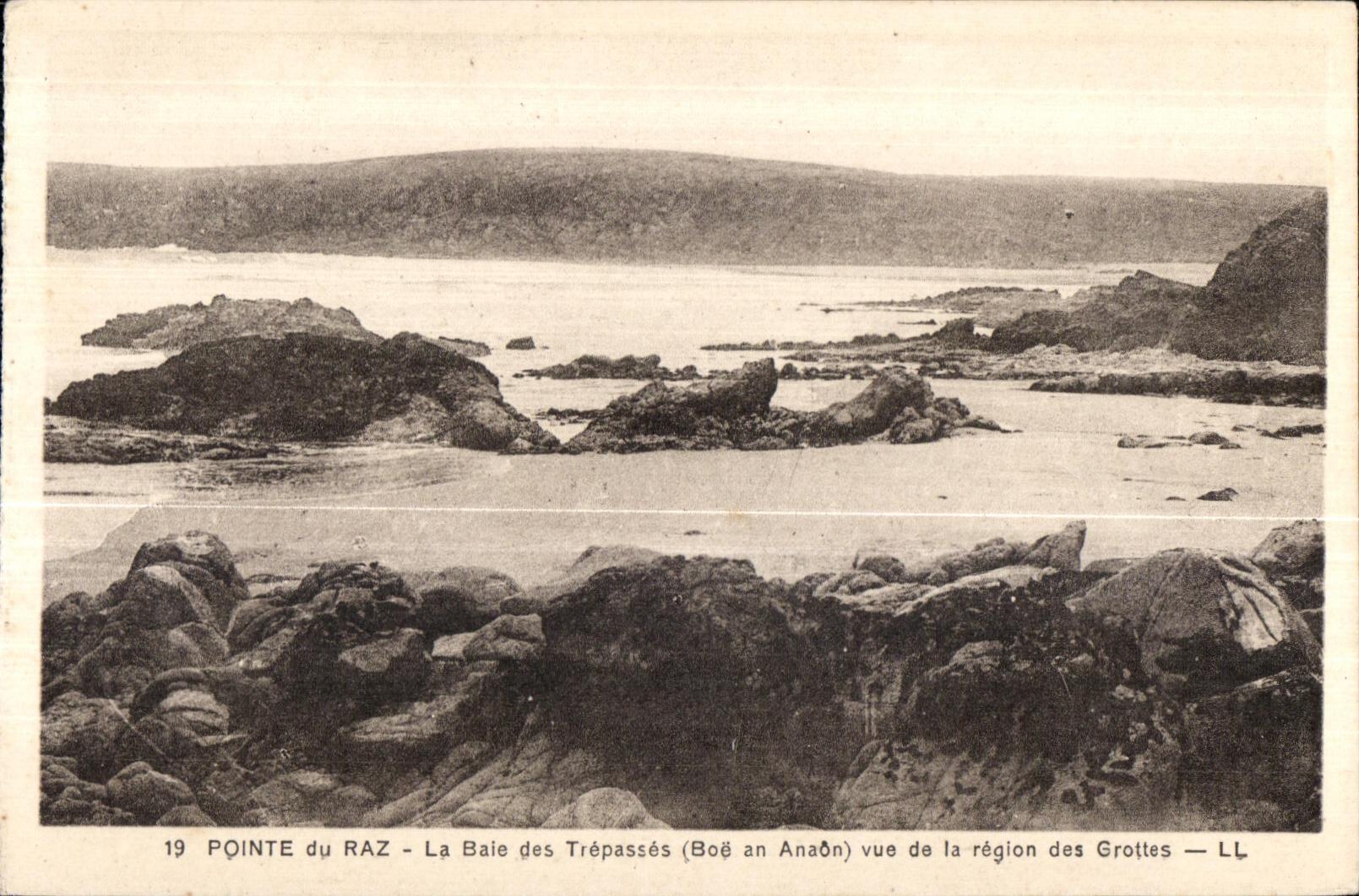 CPA Pointe du Raz La Baie des Trepasses (Boe an Anaon) vue de la region des Grottes