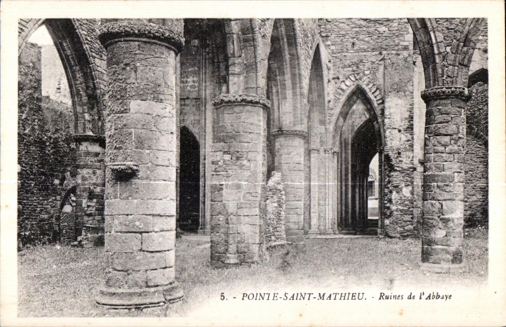 Environs de Brest - Pointe Saint Mathieu - Ruines de l Abbaye - CPA