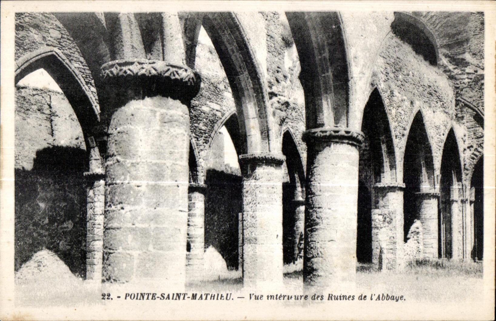 Environs de Brest - Pointe Saint Mathieu - Ruines de l Abbaye - CPA