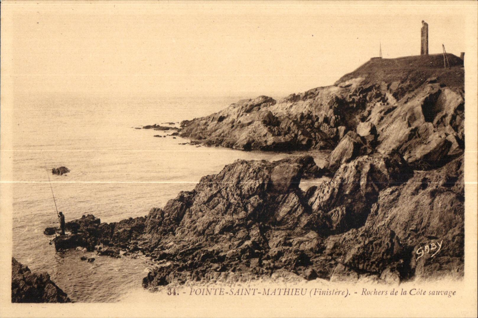 Pointe Saint Mathieu - La Cote Sauvage - CPA