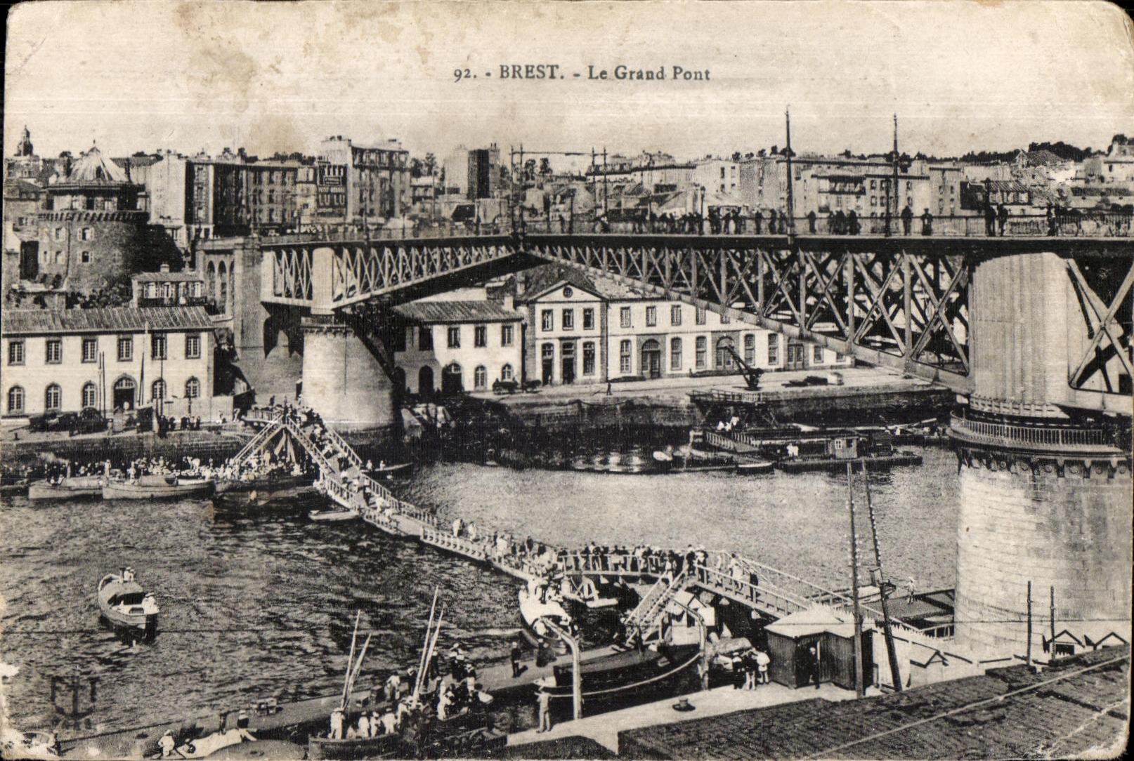 Brest - the Large Bridge - CPA