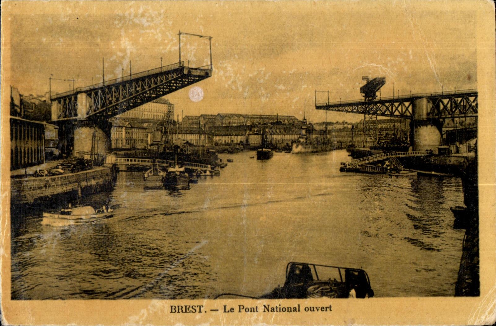 Brest - the open National Bridge - CPA