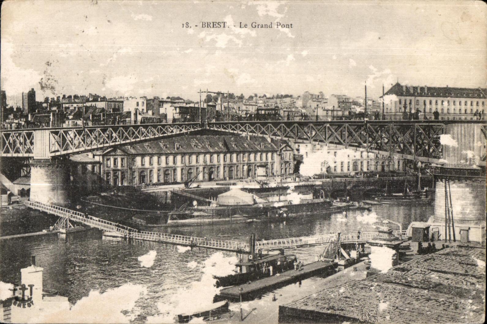 Brest - Le Grand Pont - CPA