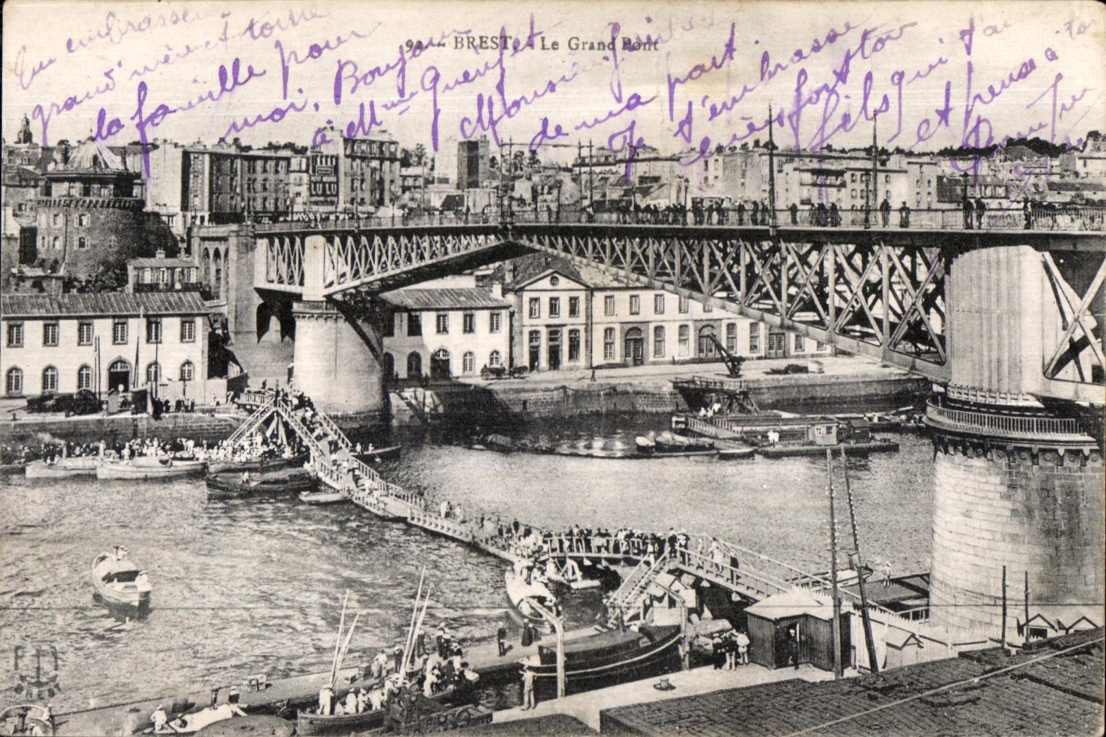 Brest - Le Grand Pont - CPA 