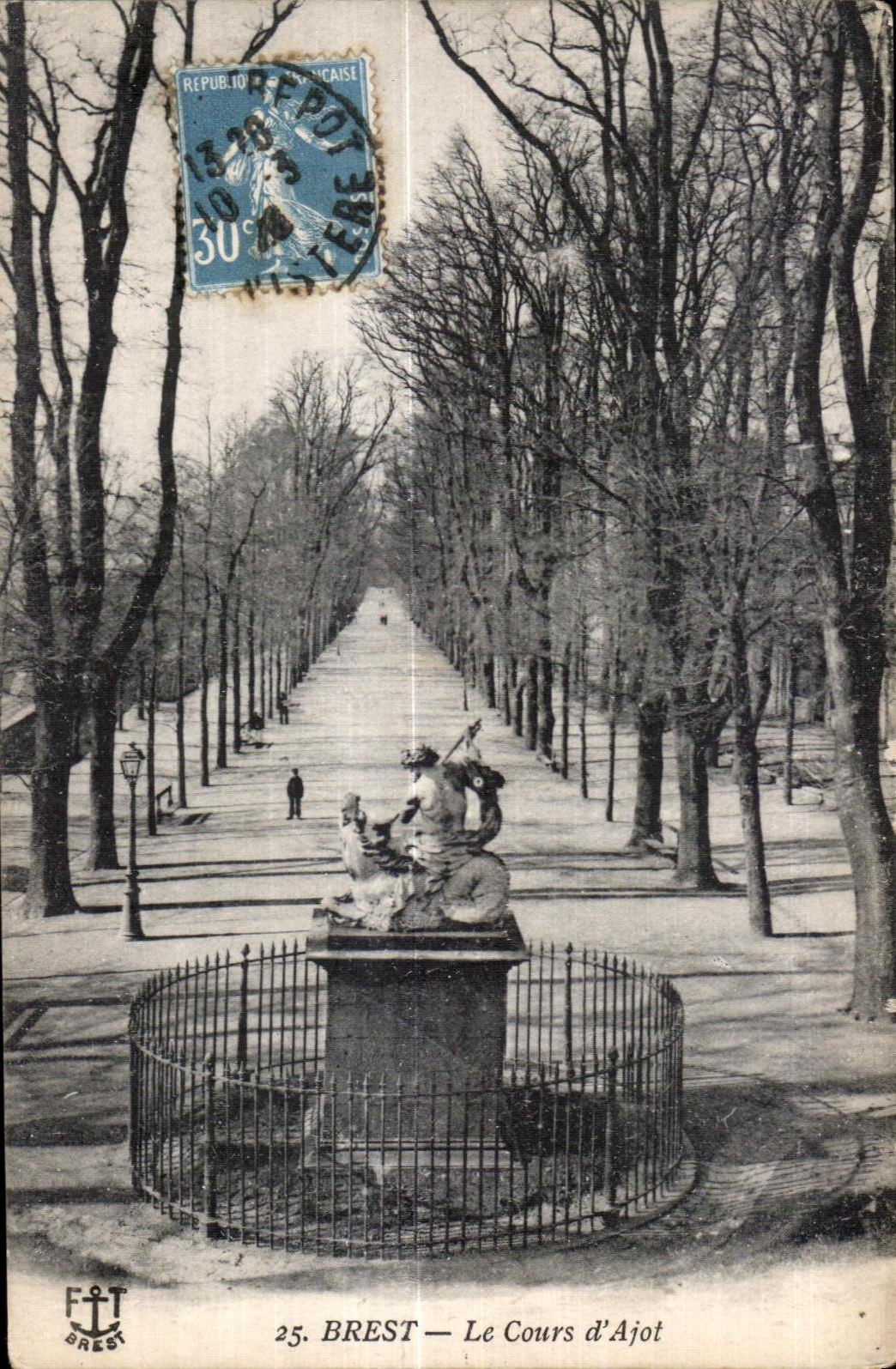 Brest - Le Cours d Ajot - CPA 