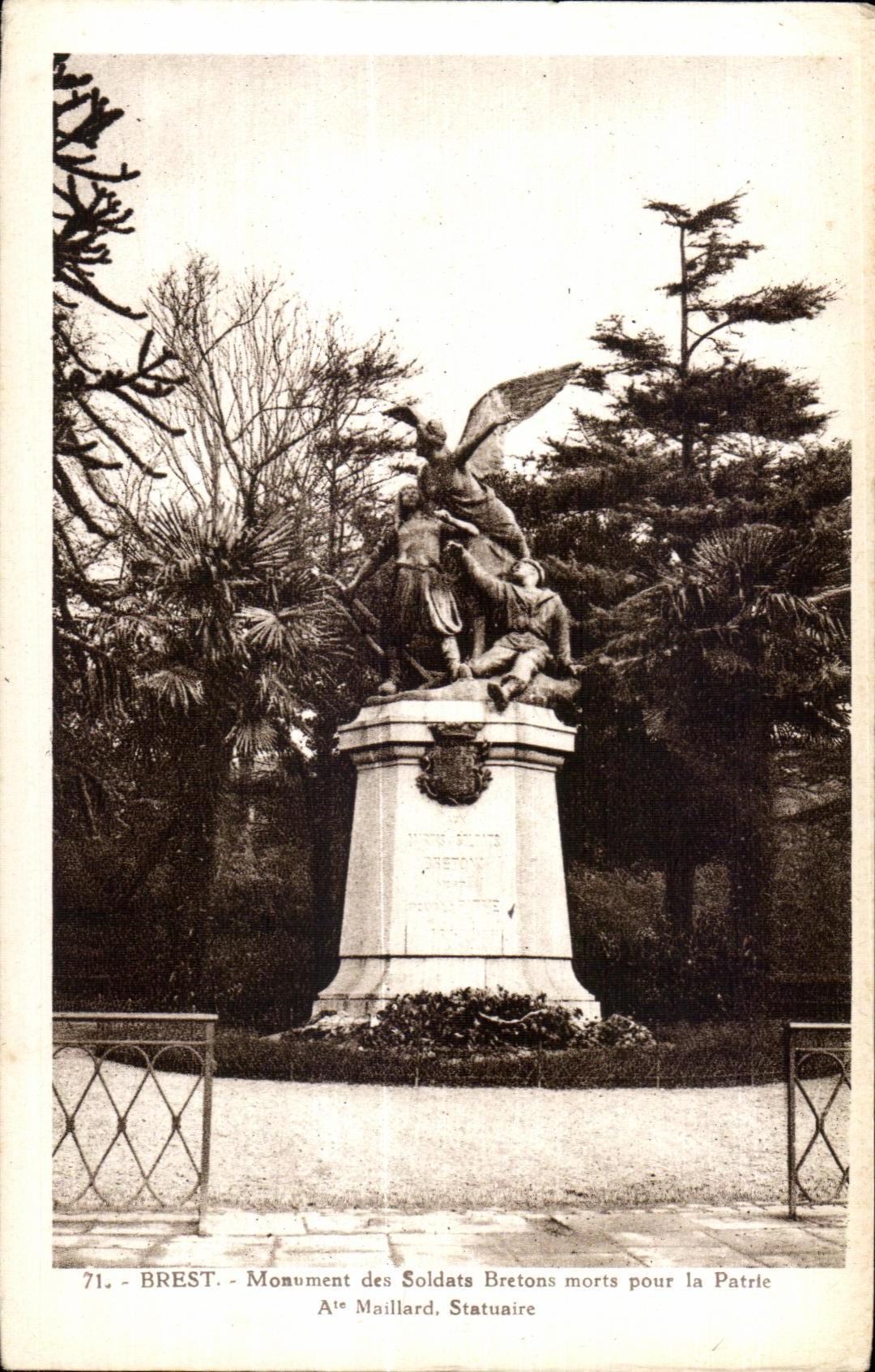 Brest - Monument of the Breton Soldiers - CPA