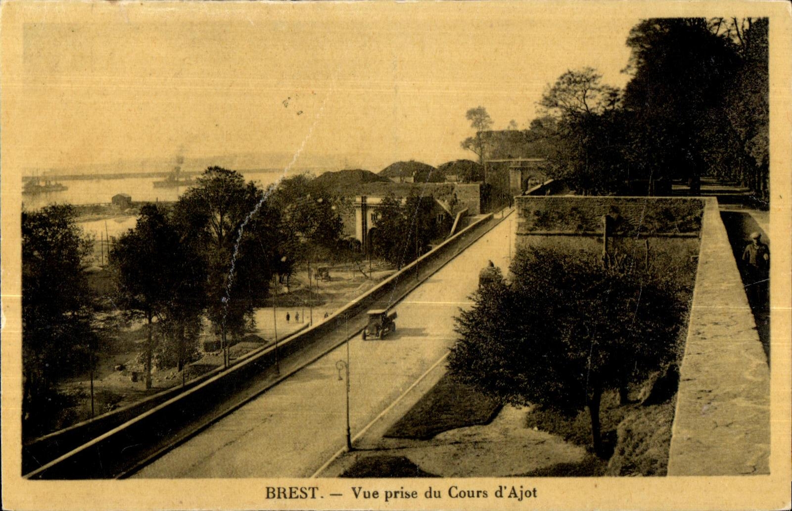 CPA Brest Vue prise du Cours d Ajot