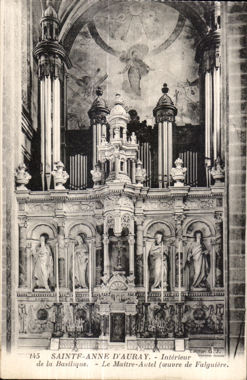 CPA Sainte Anne Interior Auray of the Basilica the Master Furnace bridge Barley