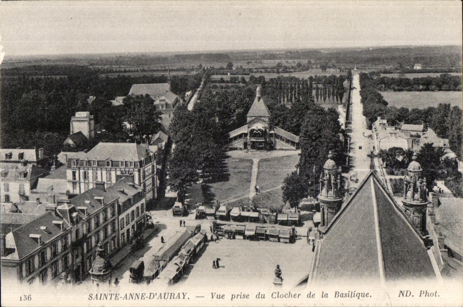 Sainte Anne Auray - Seen from of the Bell-tower of the Basilica - CPA