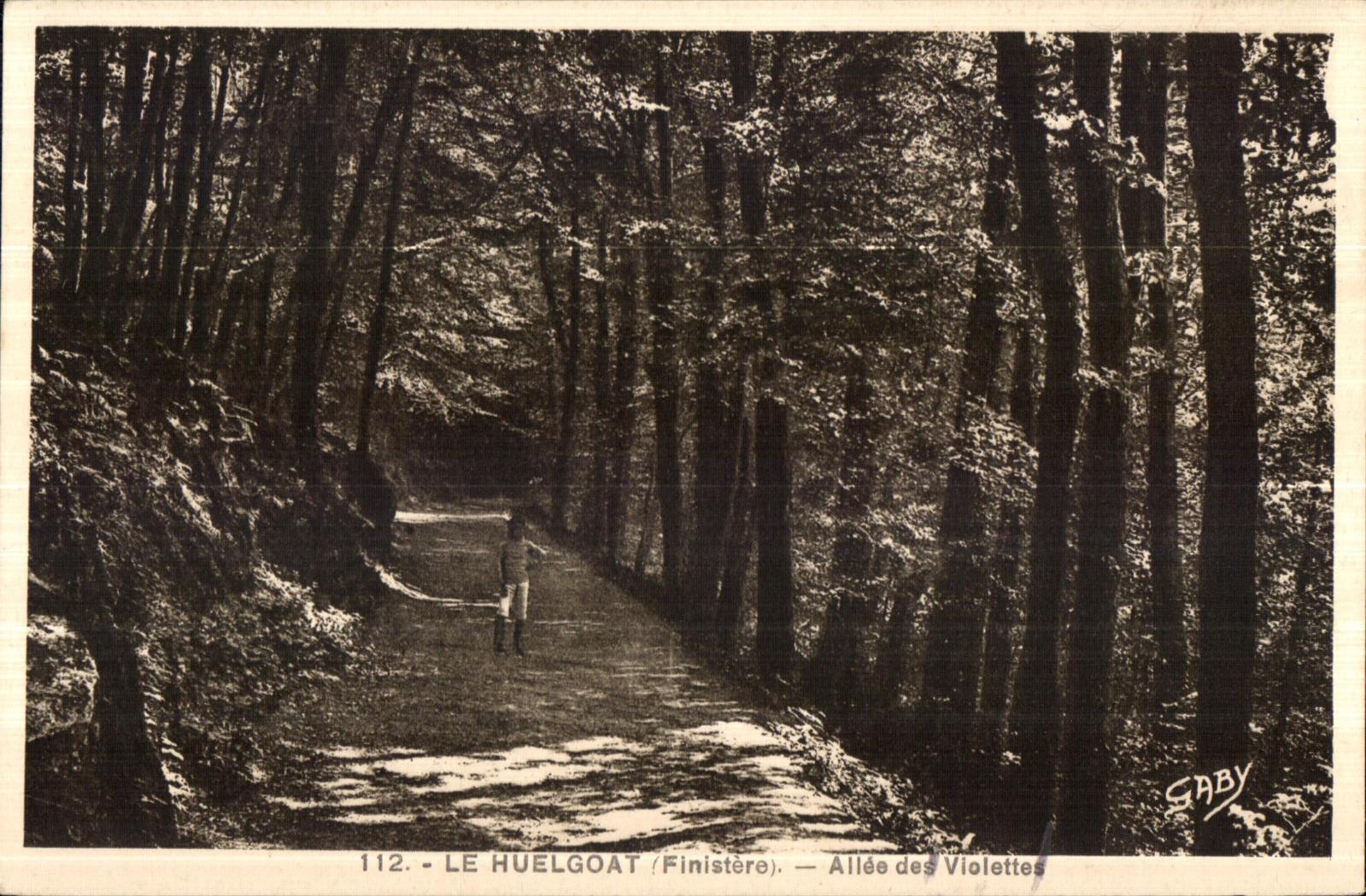 Huelgoat - Allee of the Violets - CPA