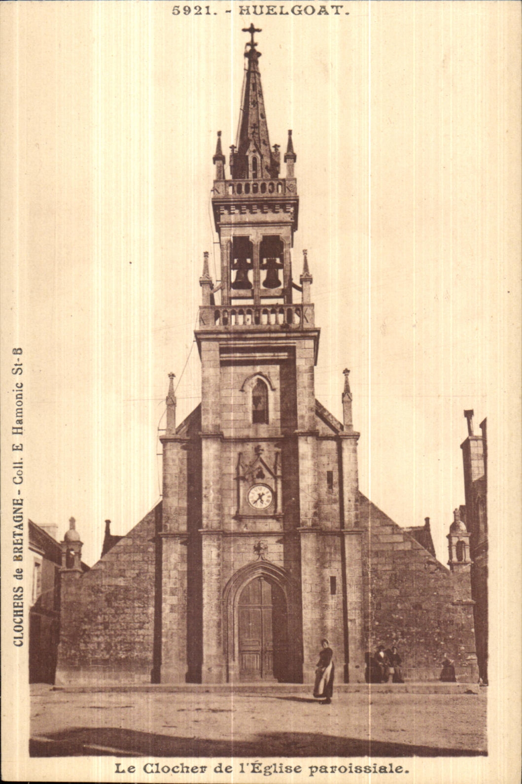 Huelgoat - the Bell-tower of Church - CPA