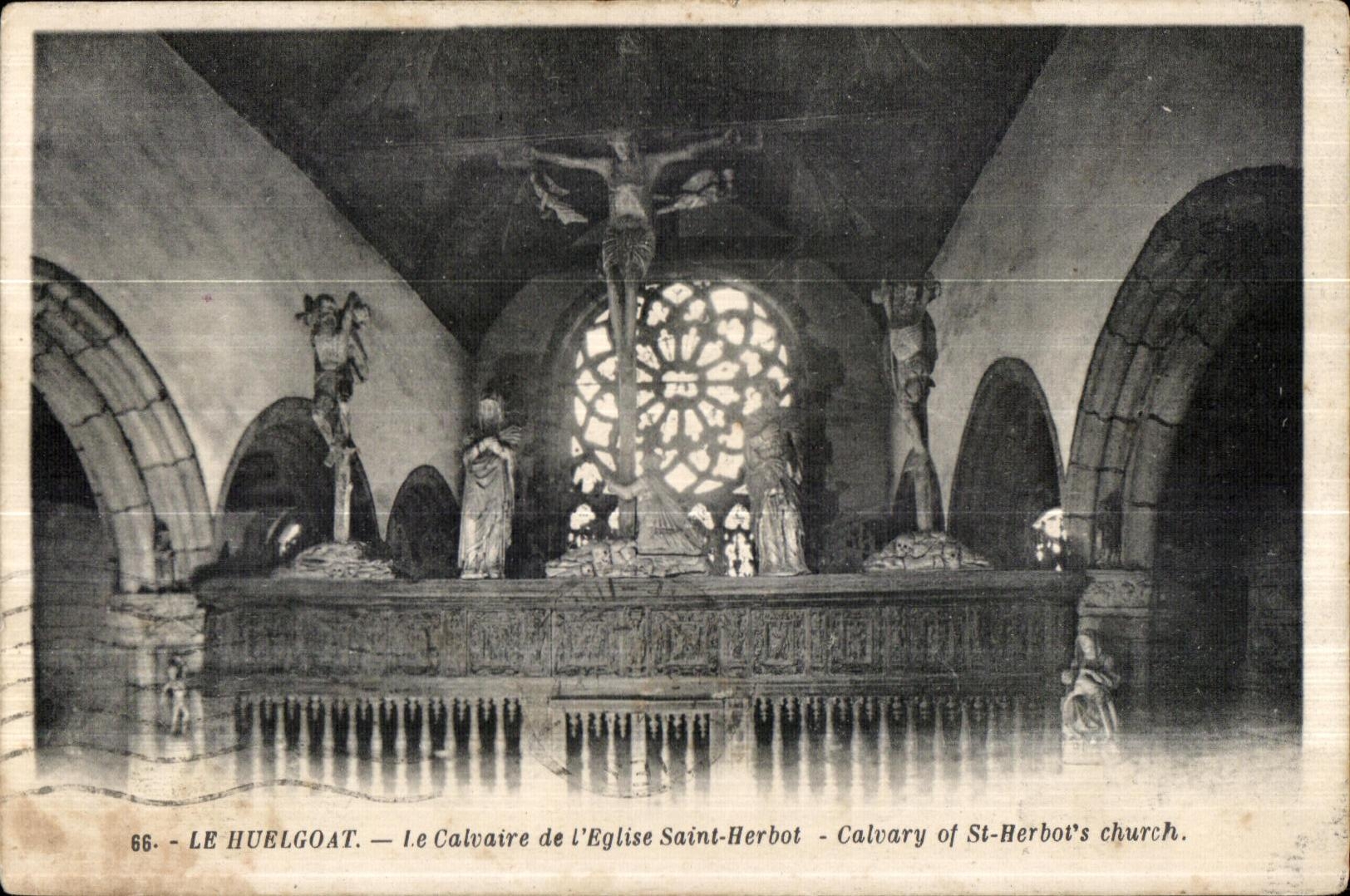 Huelgoat - the Martyrdom of Church Saint Herbot - CPA