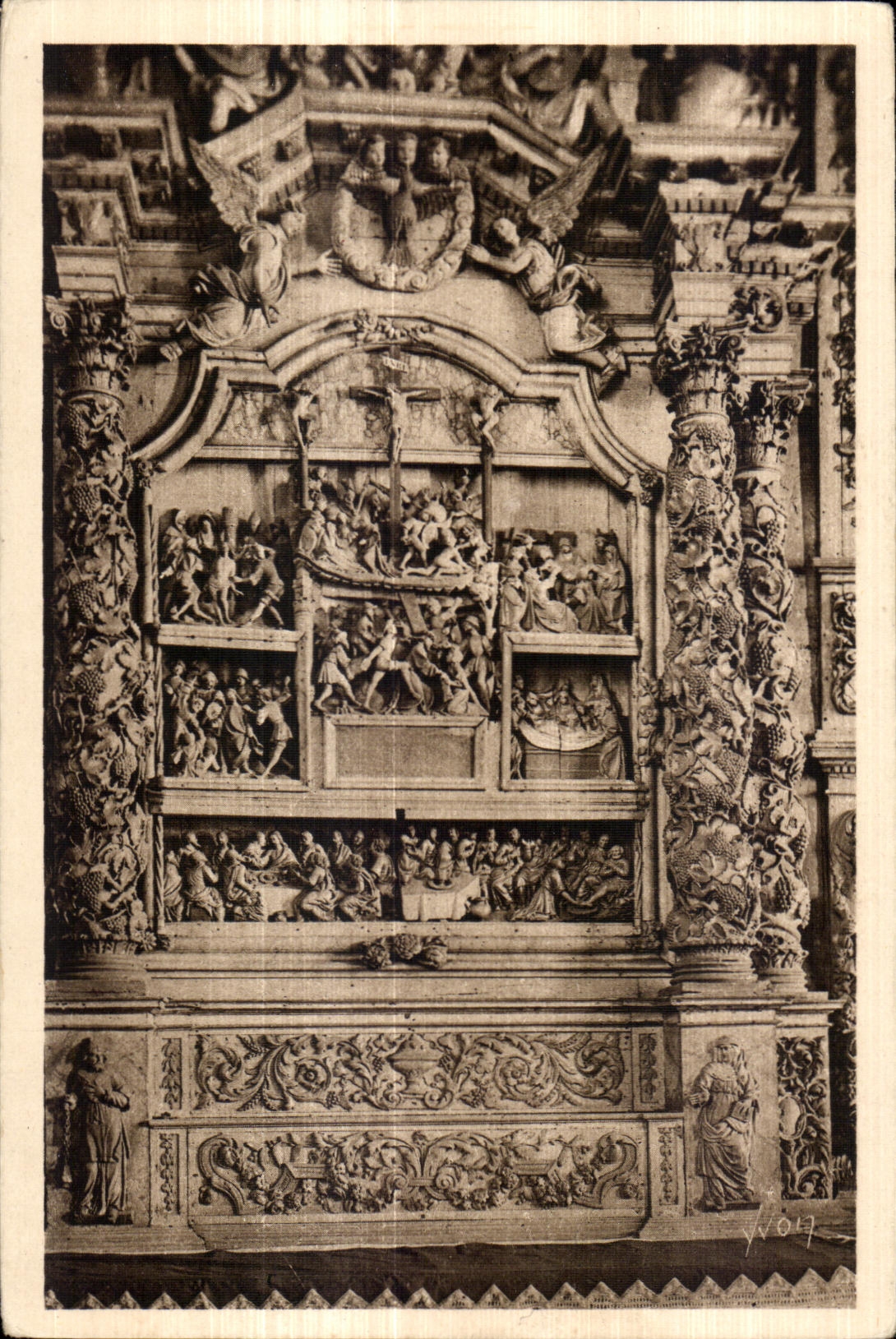 CPA Lampaul (Finistere) Furnace bridge of Passion