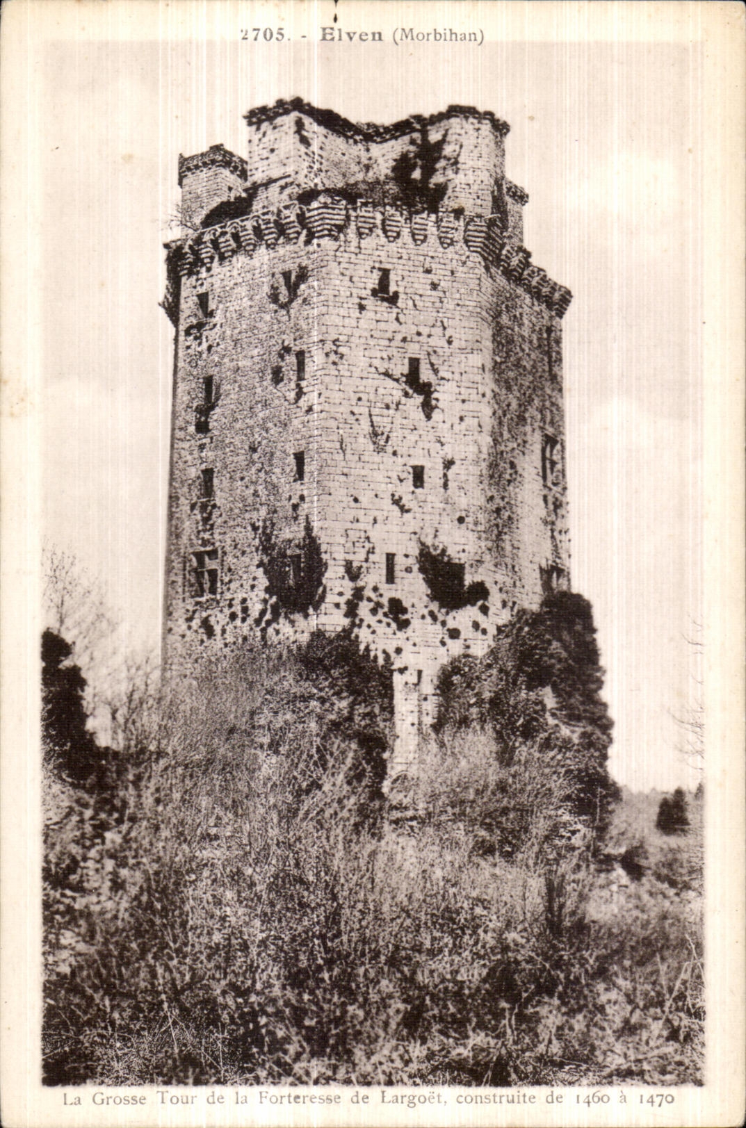CPA Elven (Morbihan) the Gross Tower Porteresse de Largoet built de1460 has 1470