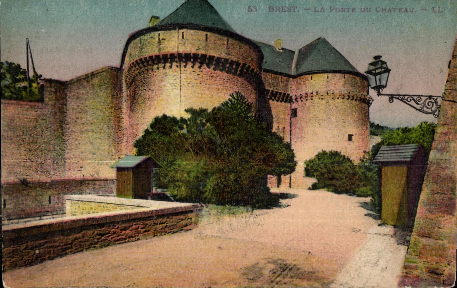 CPA Brest the Gate of the castle