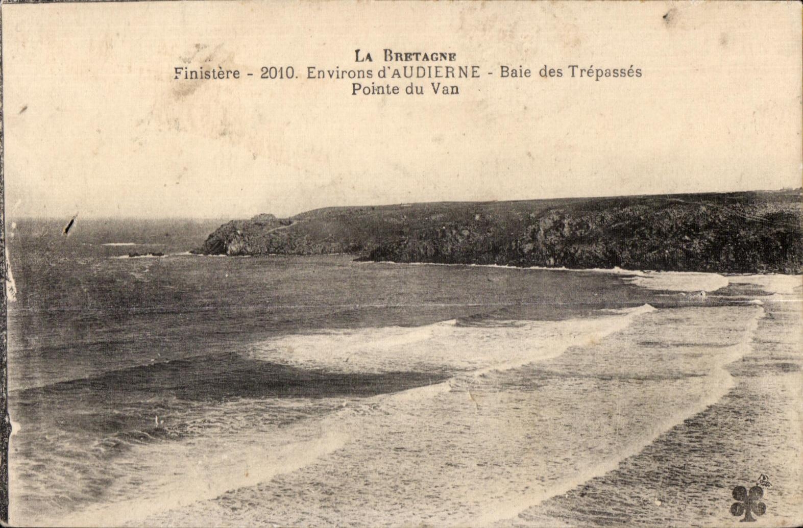 CPA Brittany Finistere Environs Audierne Baie of Do not trespass of Van
