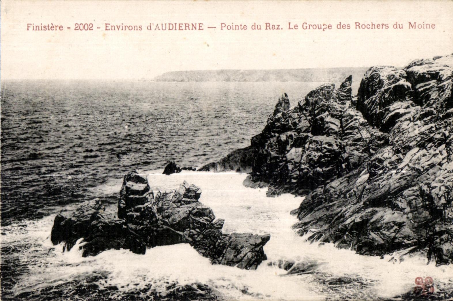 CPA Finistere Environs d Audierne Point du Raz Le Groupe des Rochers du Moine