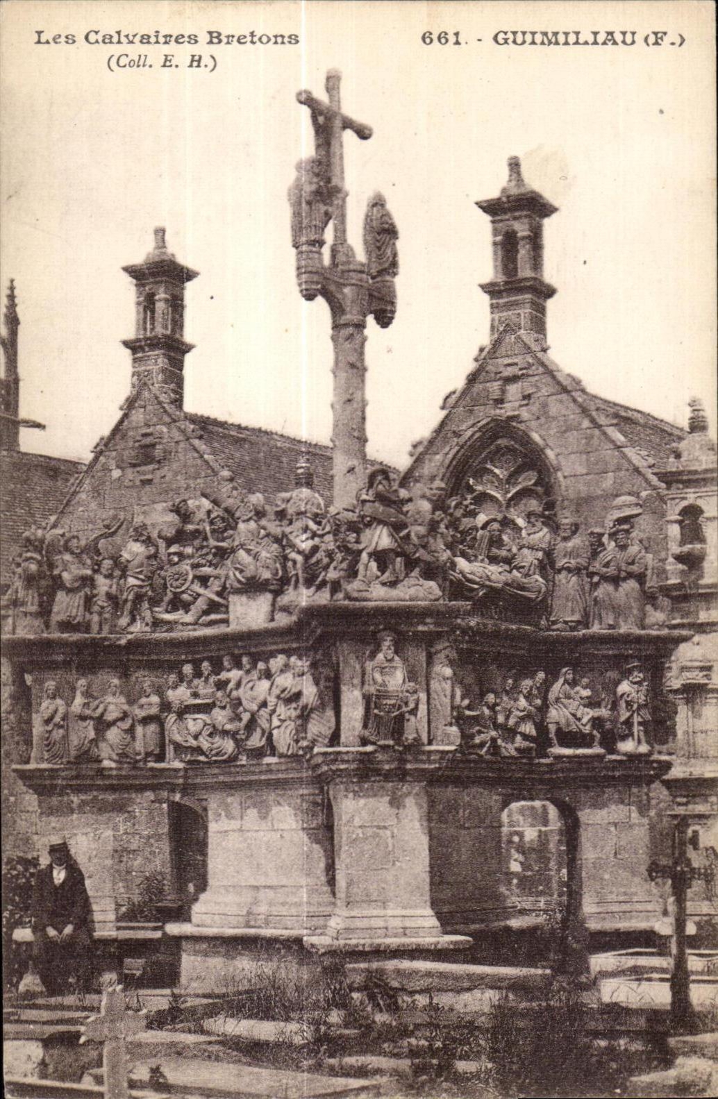CPA Guimilau (Finistere) Bretagne Calvaire