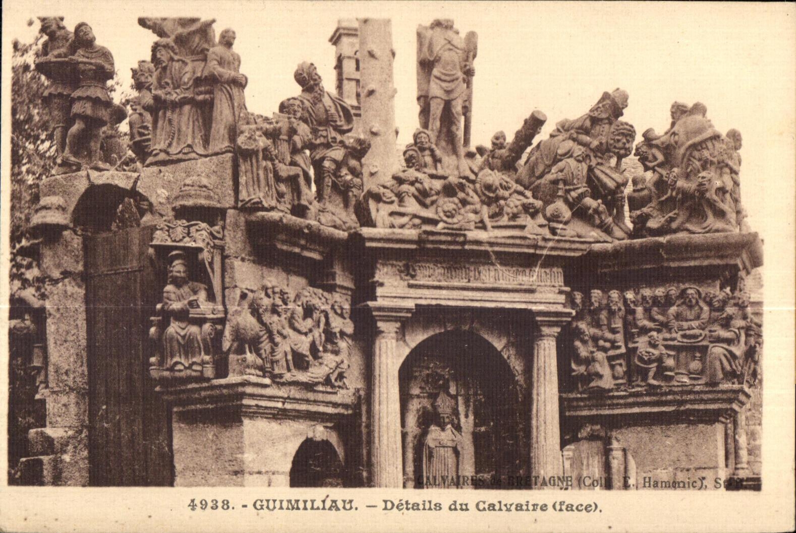 CPA Guimilau Details Du Calvaire
