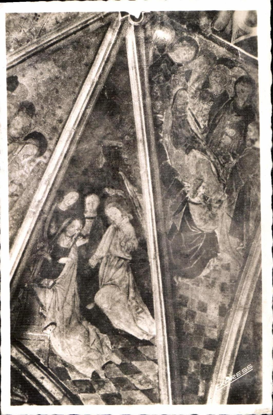 CPSM Kernascleden (Morbihan) XV century old Frescos