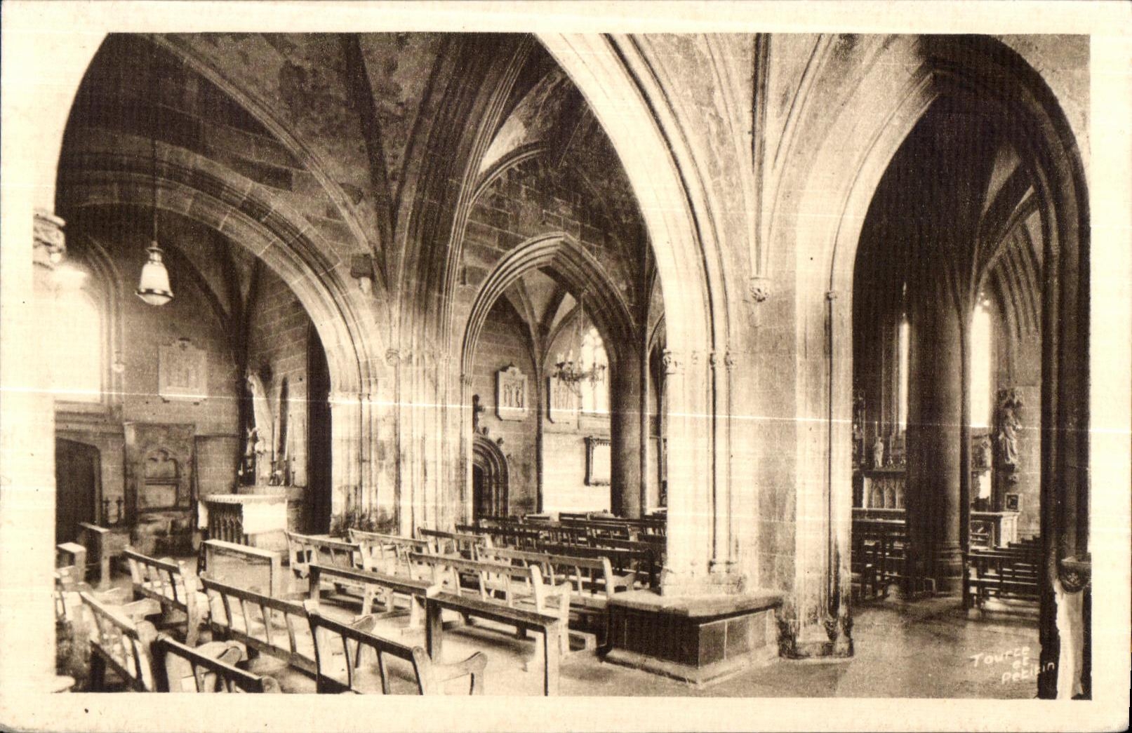 CPA Interior Kernascleden Seen of the Vault of the Trinity and the Macabre Dance