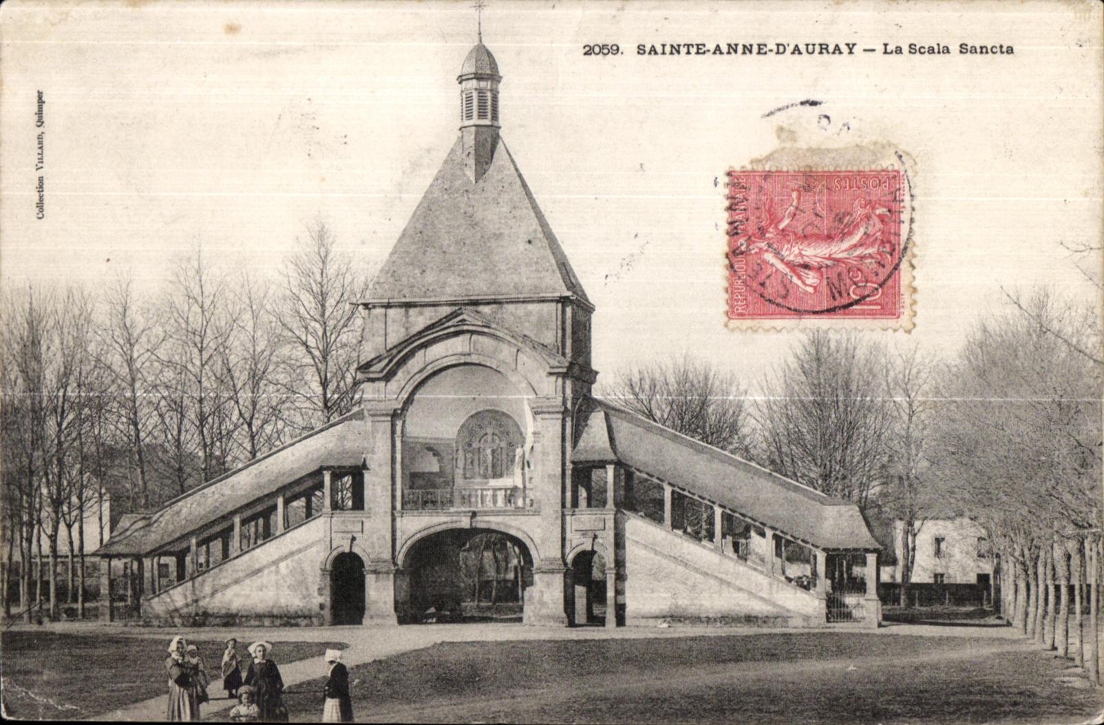 CPA Sainte Anne D auray La Scala Sancta Folklore Costume Bretagne