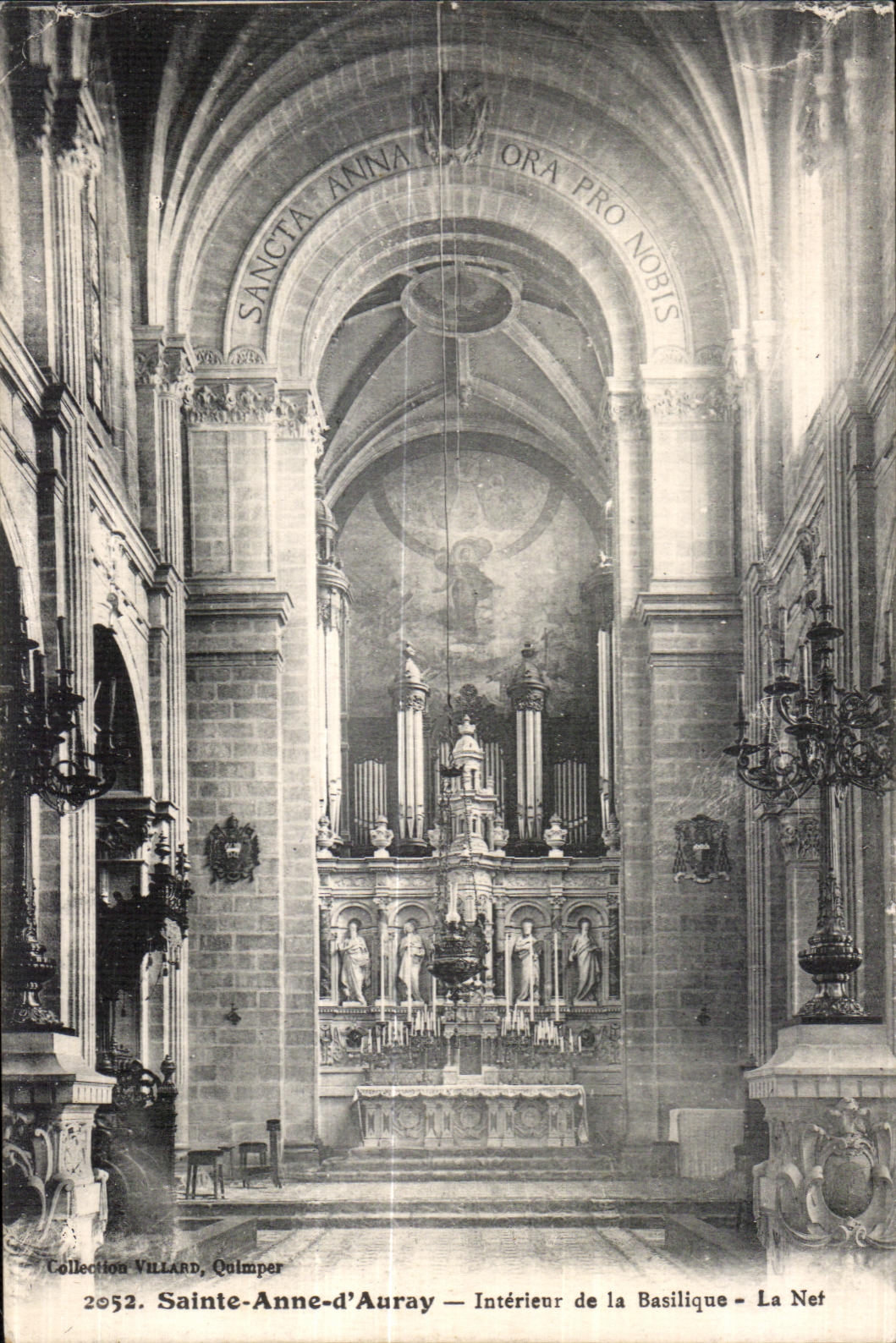 CPA Sainte Anne d Auray Interieur de la Basilique La Net Orgue