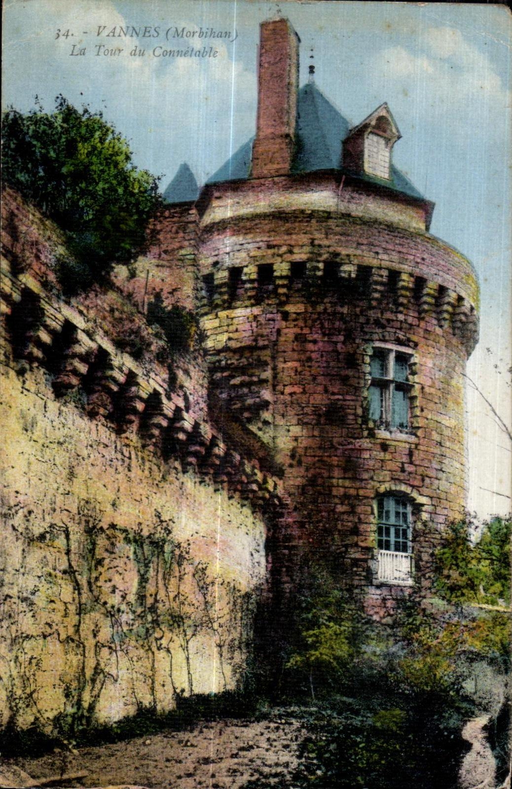 CPA Vannes (Morbihan) la torre del guardia