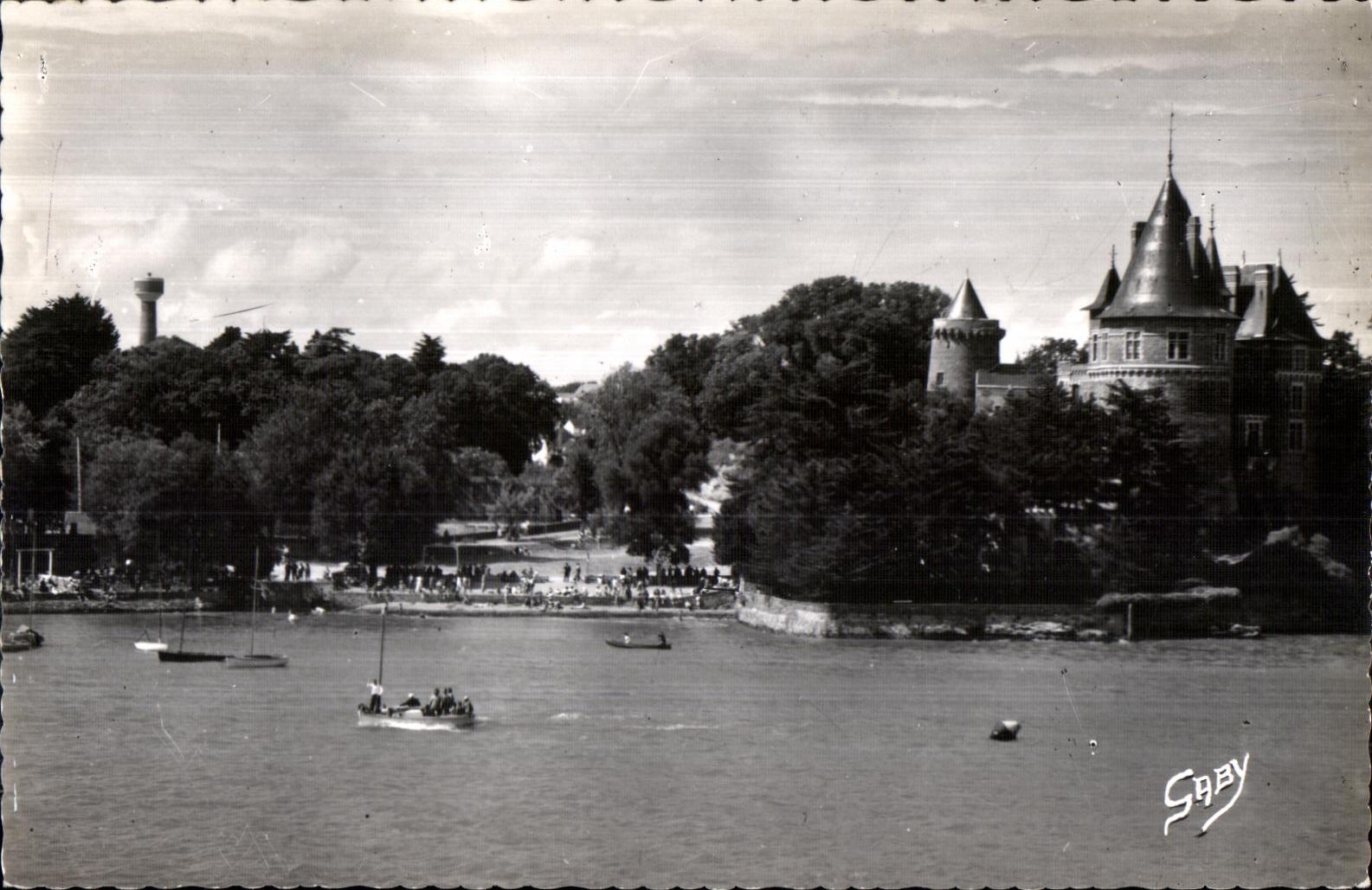 CPA Pornic (- Atl) the Beach of the Castle