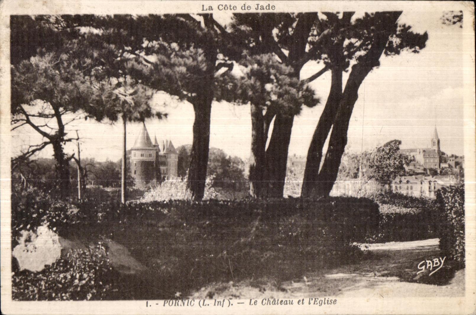 CPA Pornic (Inf) the Castle St Church