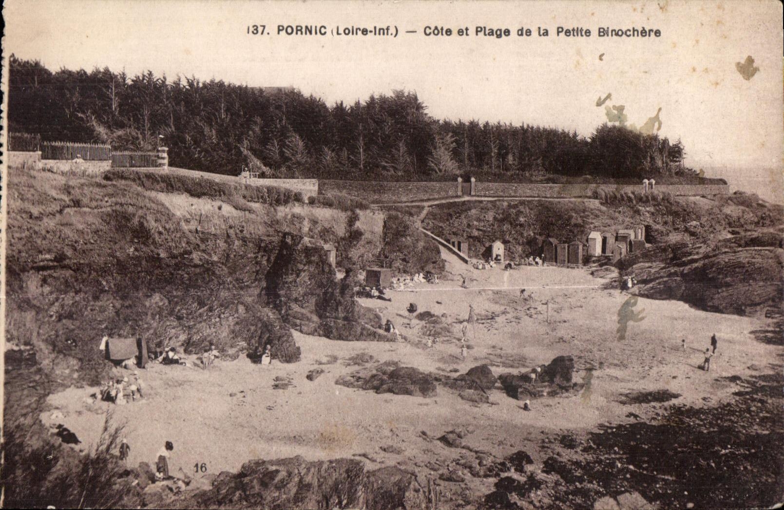 CPA Pornic (Loire Inf) Cote et Plage de la Petite Binochere