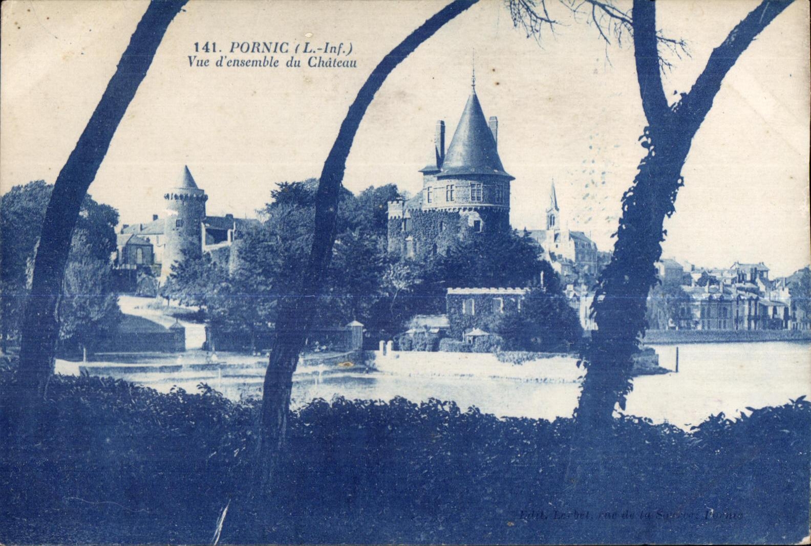 CPA Pornic (L Inf) Vue d ensemble du Chateau