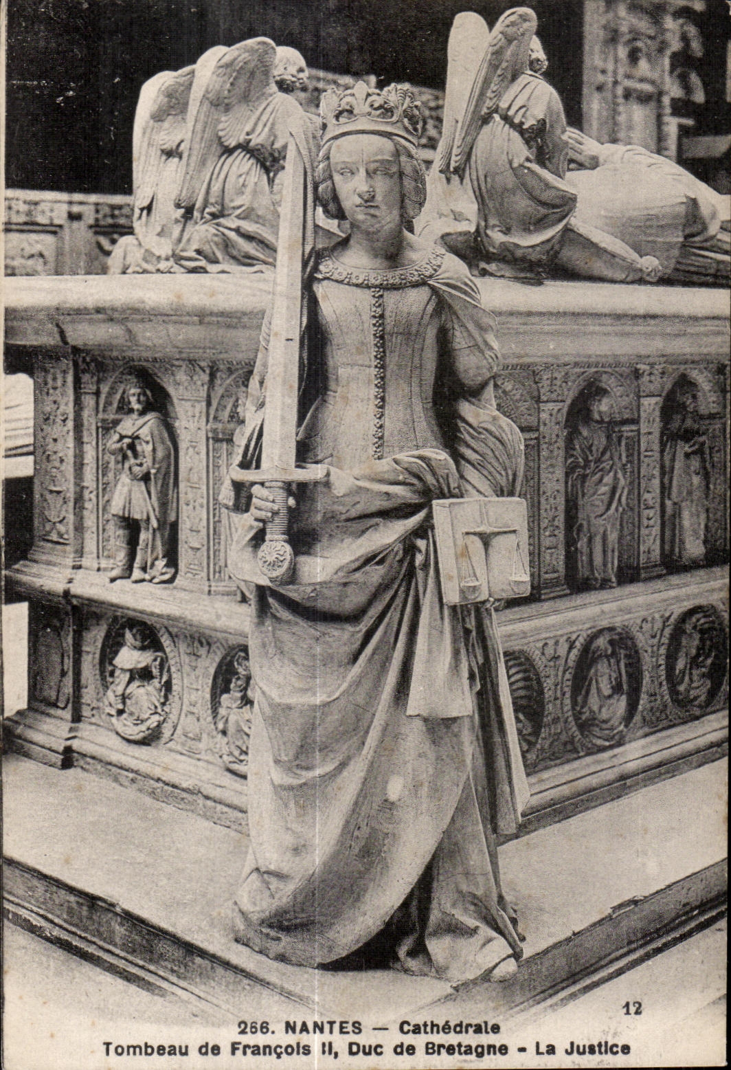 CPA Nantes Cathedral Tomb of Francois II Duke of Brittany Justice