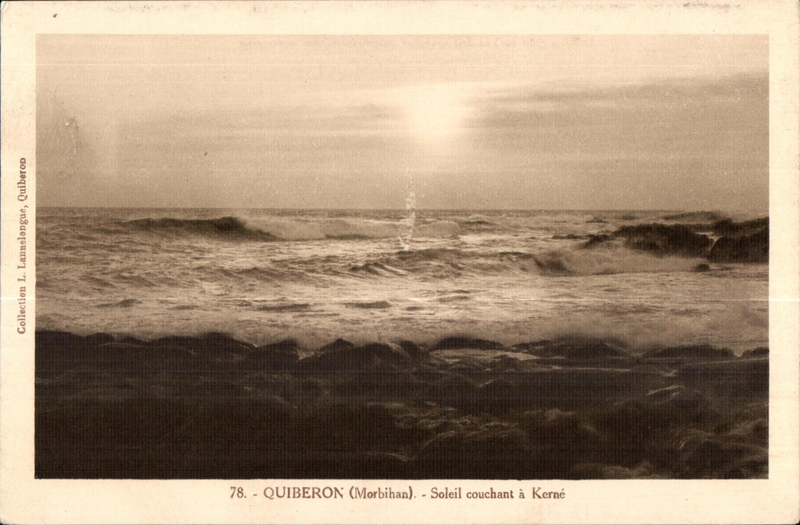 CPA Quiberon (Morbihan) Soleil couchant a Kerne