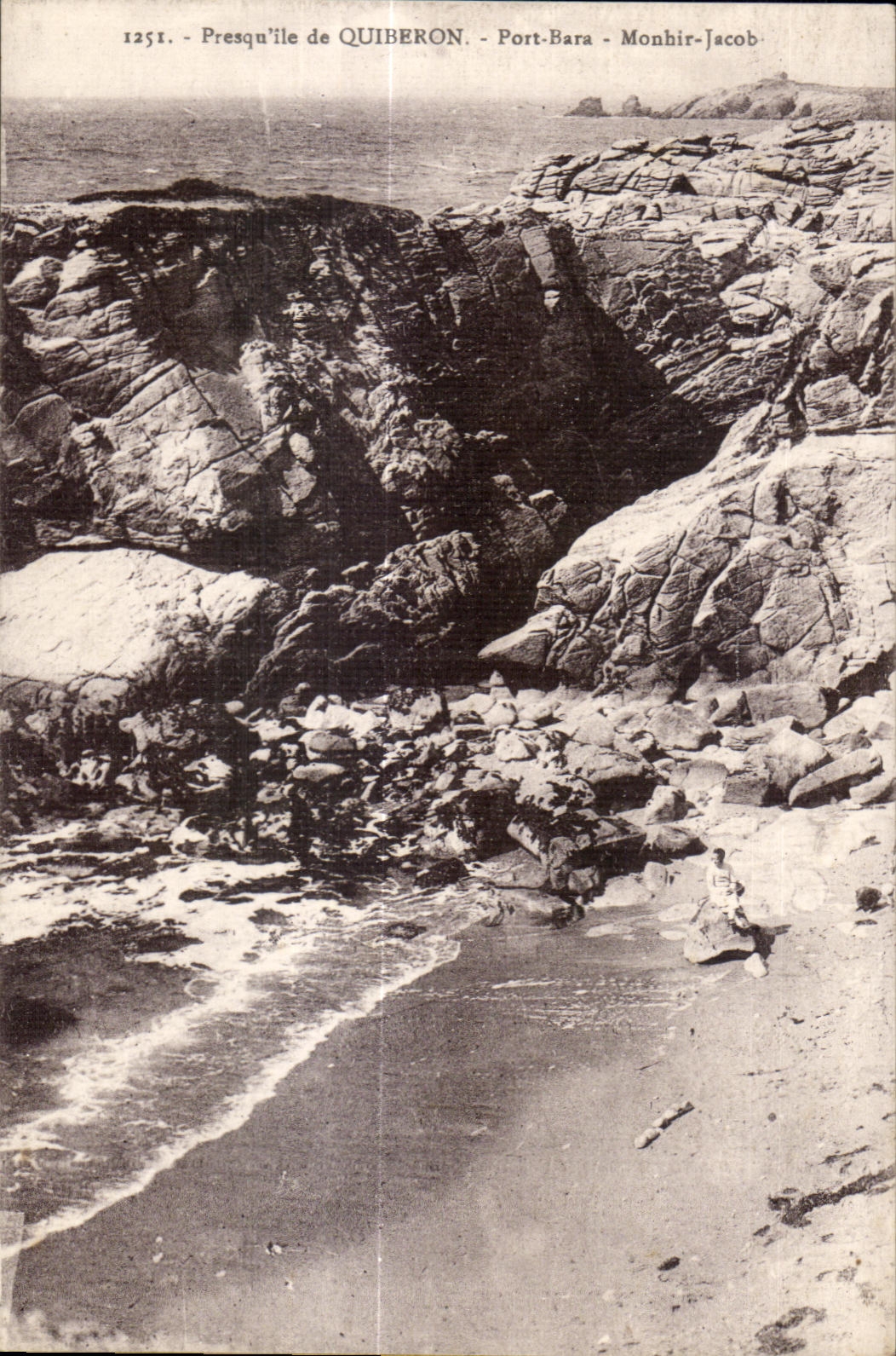 CPA Quiberon Presqu ile De Port Bara Monhir Jacob