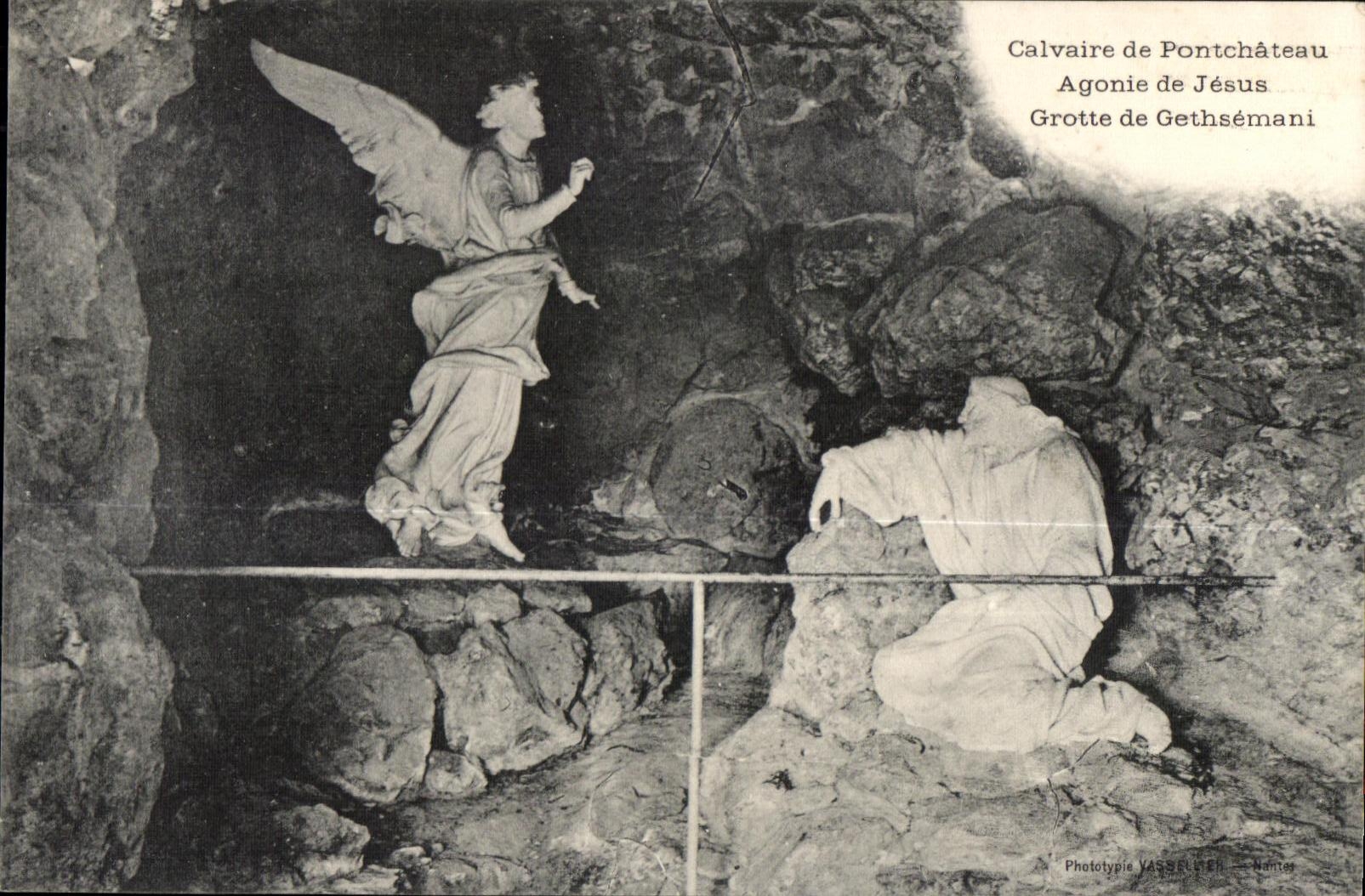 CPA Martyrdom of Pontchateau Anguish of Jesus Cave of Gethsemani