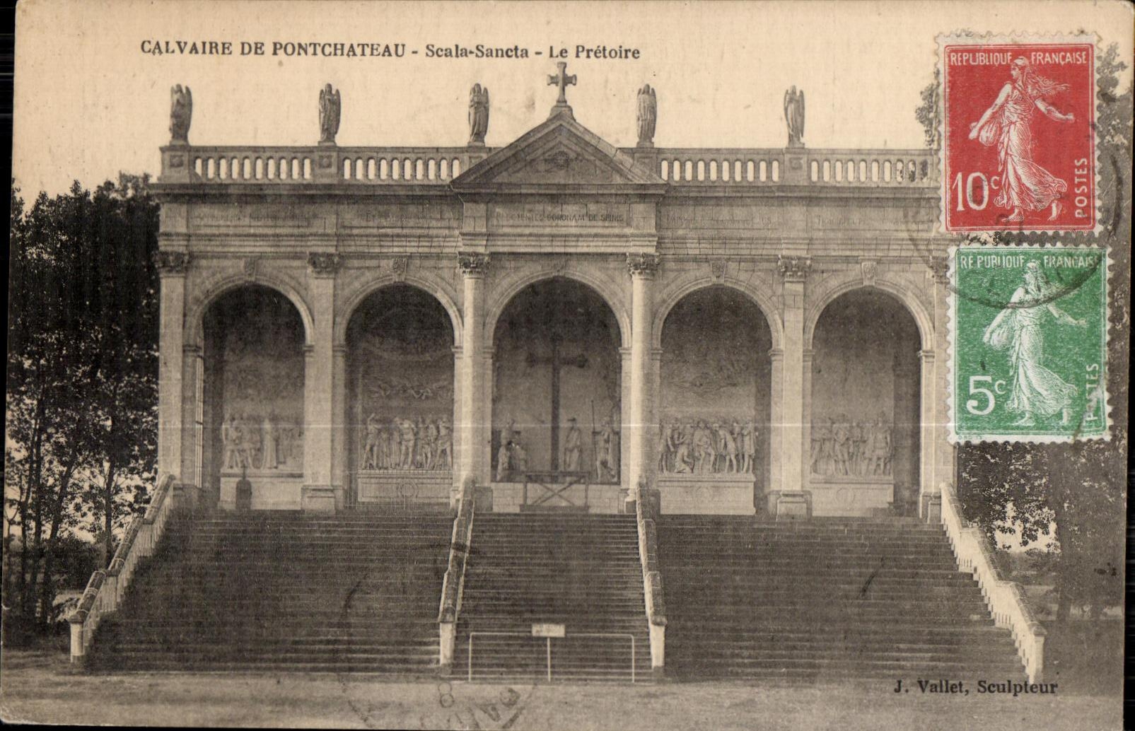 CPA Martyrdom De Pontchateau Scala Sancta the Court