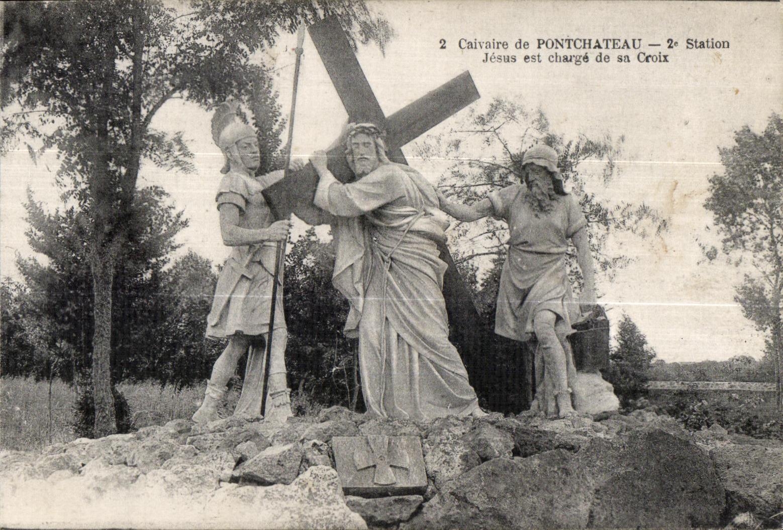 CPA Calvaire of Pontchateau Station Jesas is loads of its Cross