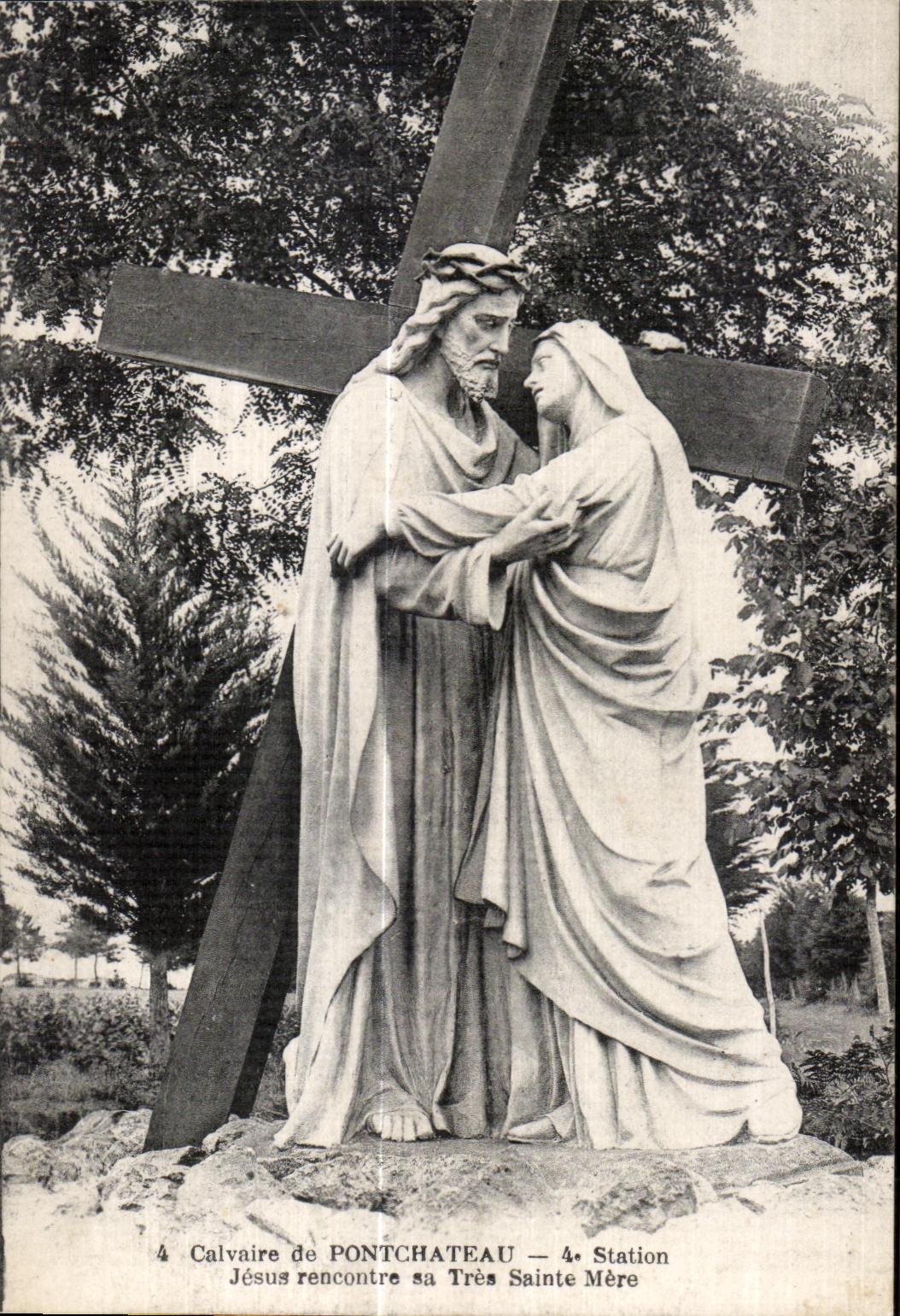 CPA Calvaire of Pontchateau Jesus meets his Mother Very Sainte
