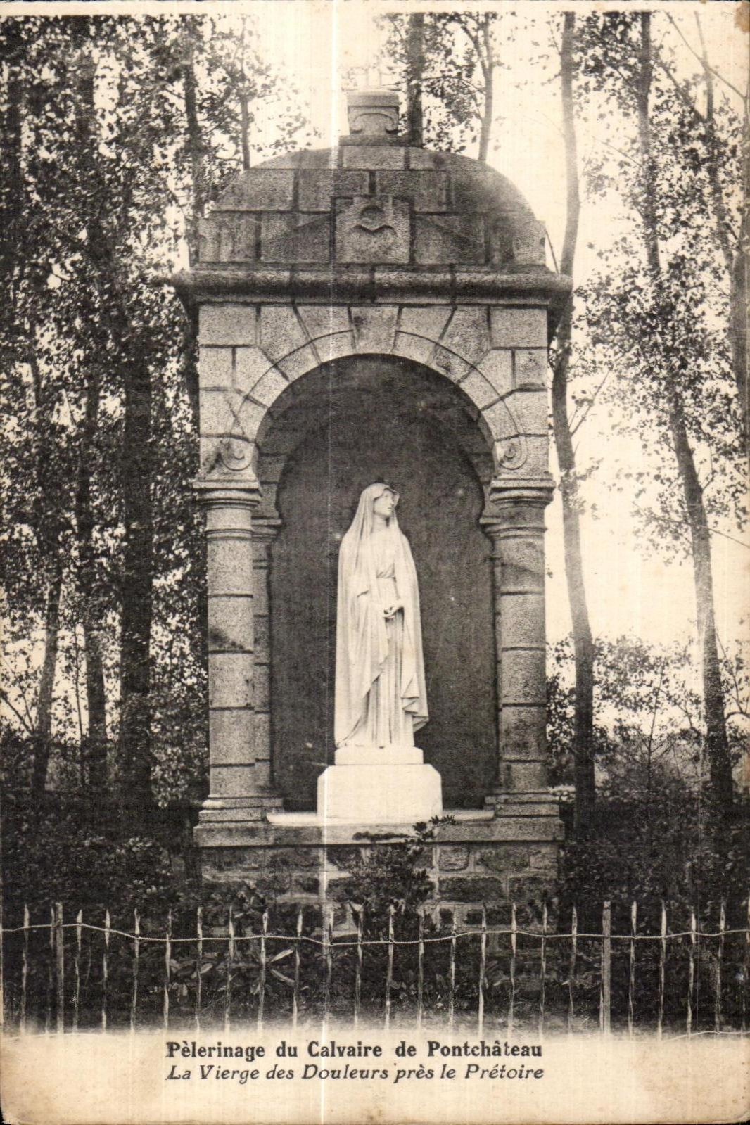 El peregrinaje de CPA del martirio de Pontchateau la Virgen de los dolores cierra la corte