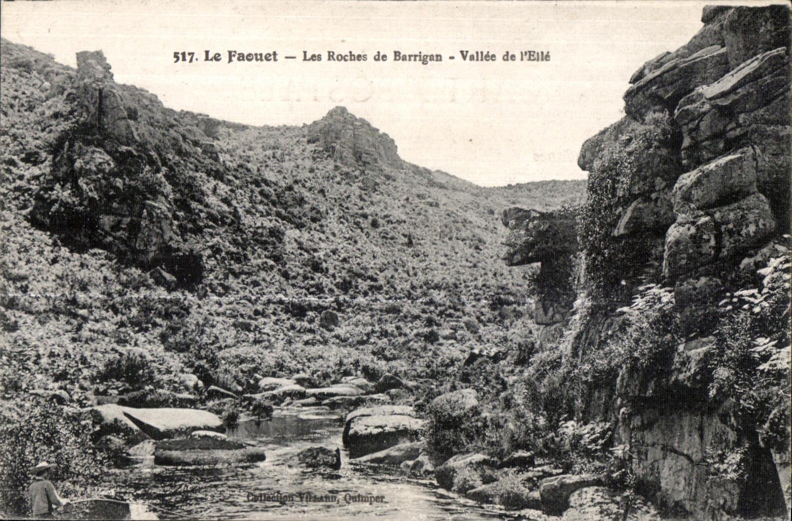 CPA Le Faouet Les Roches de Barrigan Vallee de l Elle