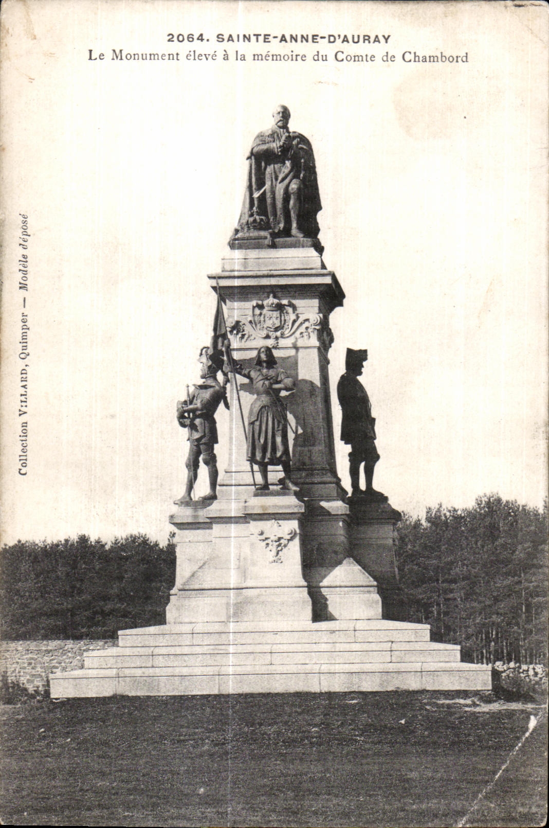 CPA Sainte Anne Auray the Monument raised with the memory of the Count de Chambord