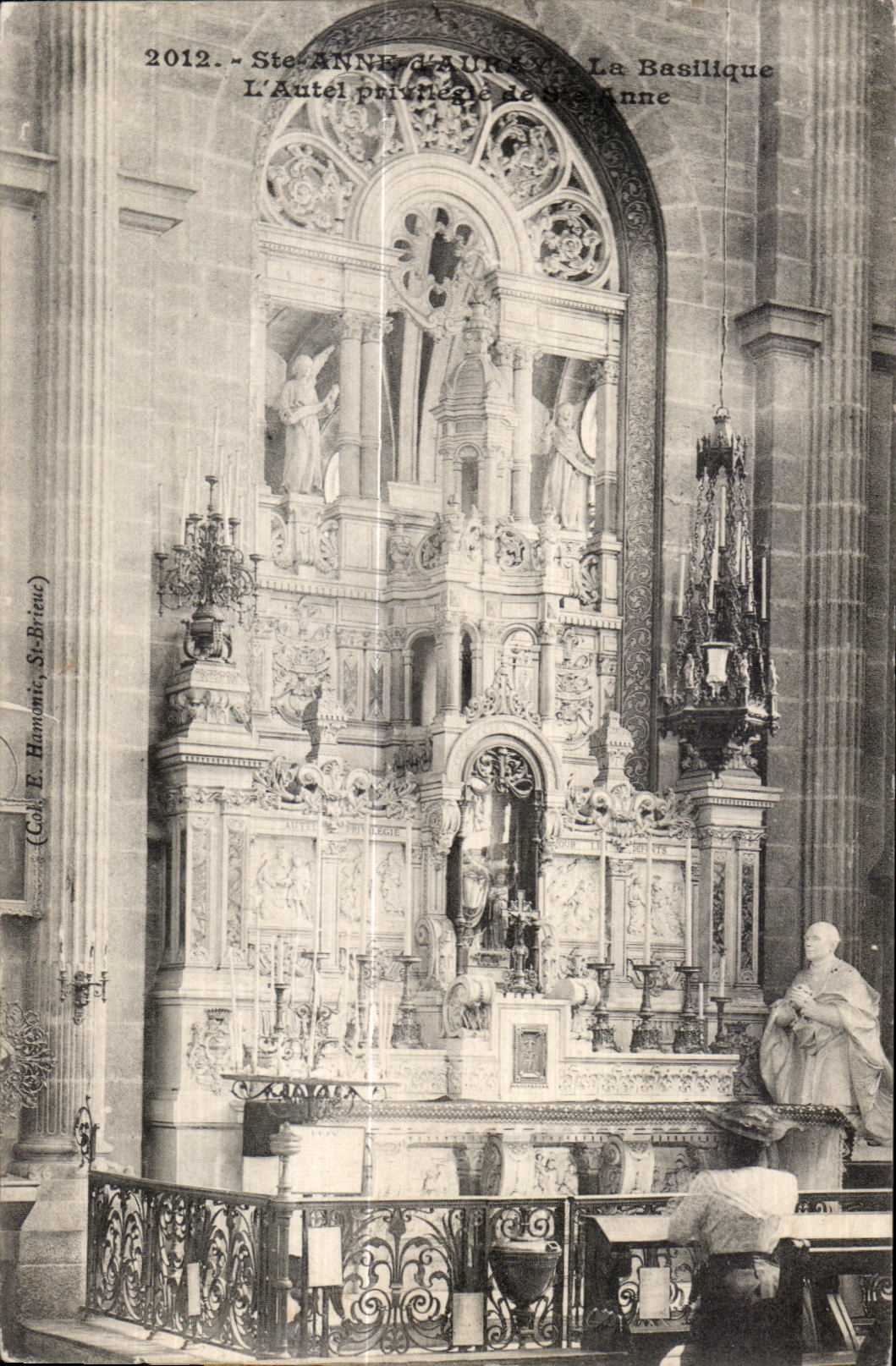 CPA Sainte Anne Auray the Basilica Furnace bridge paivnege of Anne