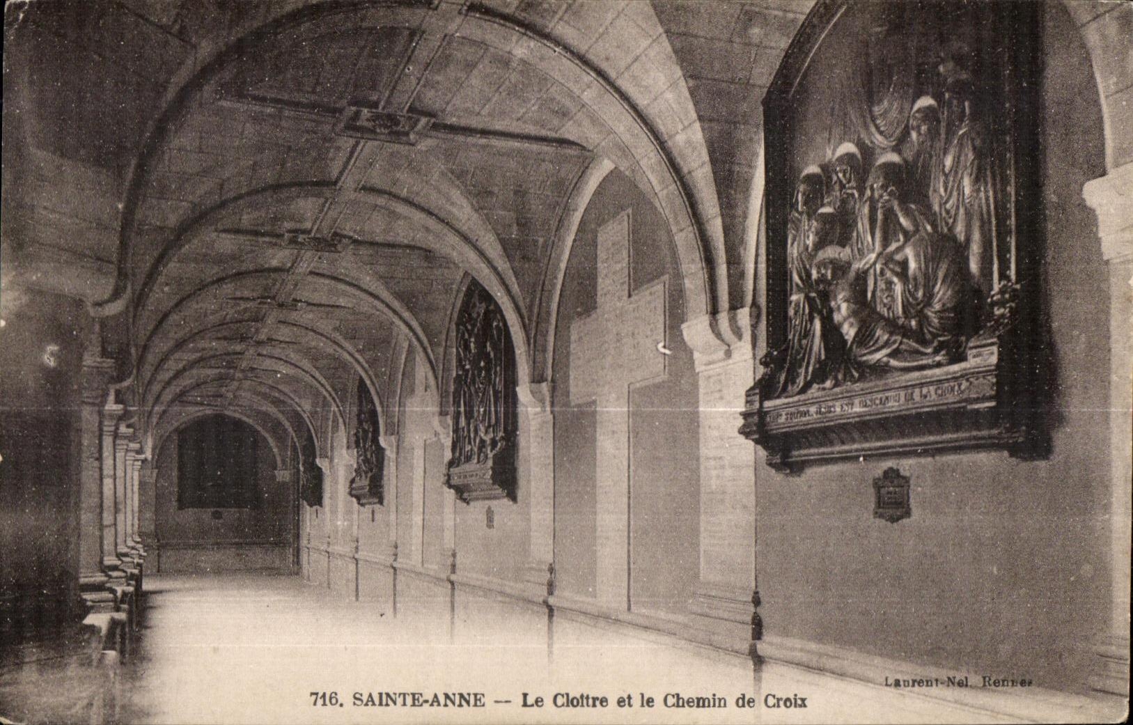 CPA Sainte Anne the Cloister and the Way of Cross