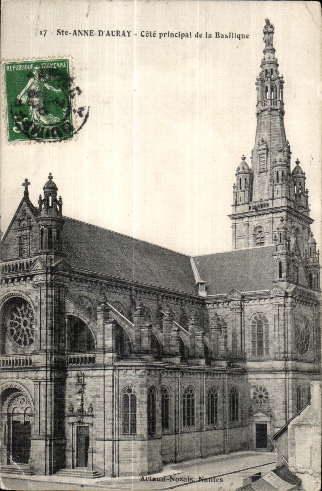 CPA Anne Auray Dimensions principal Basilica