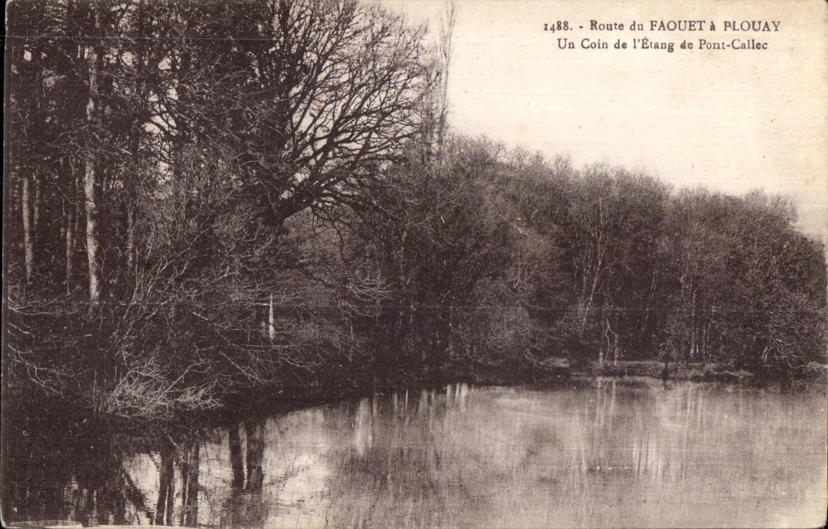 CPA Route of Faouet has Plouay a Corner of Etang of Callee Bridge
