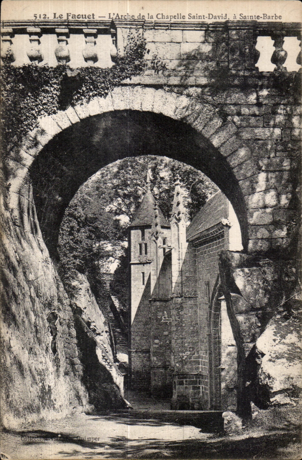 CPA Le Faouet L Arche de la chapelle Saint david a Saint Barbe