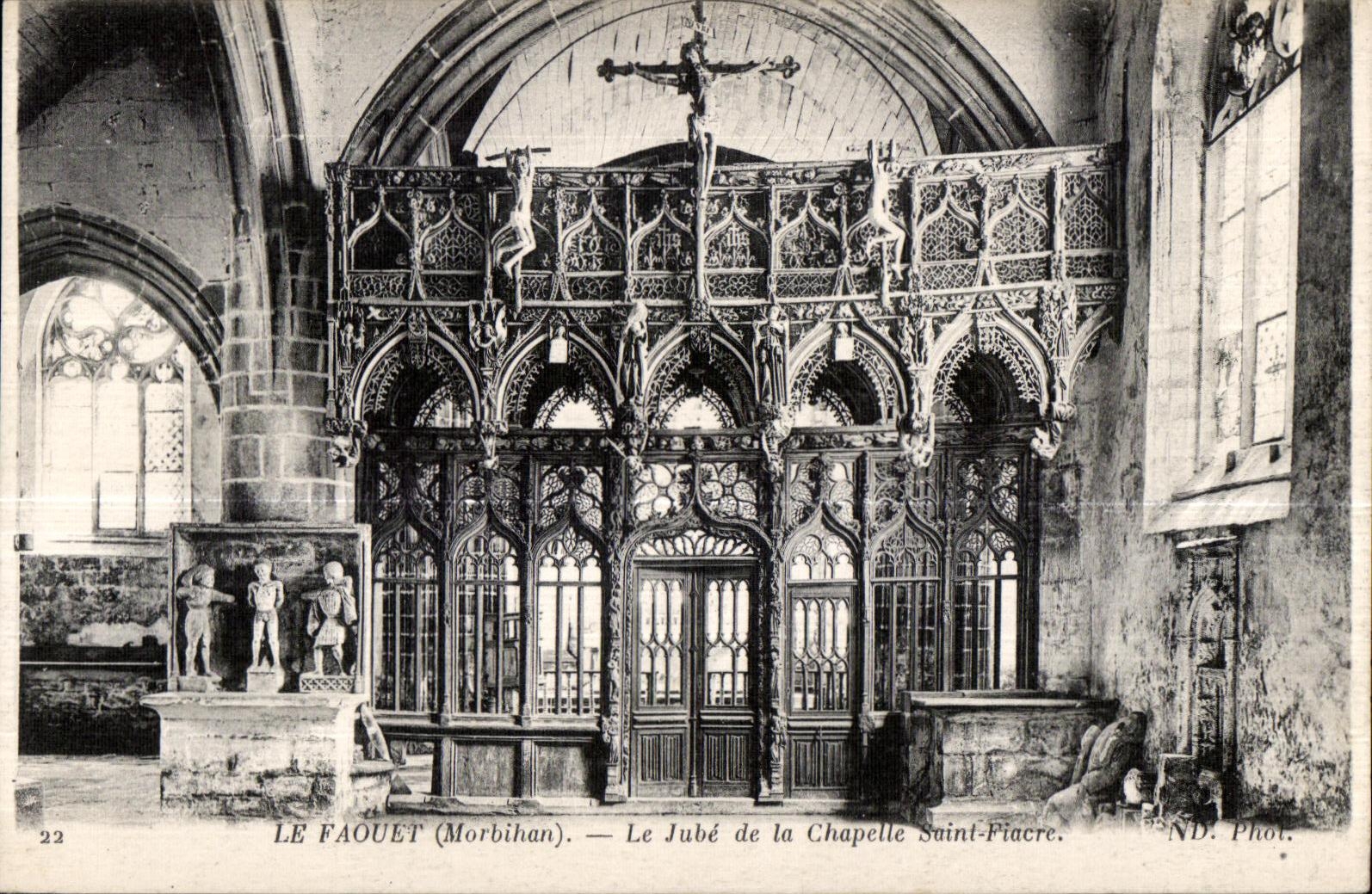 CPA Le Faouet (Morbihan) Le Jube de le Chapelle Saint Fiacre